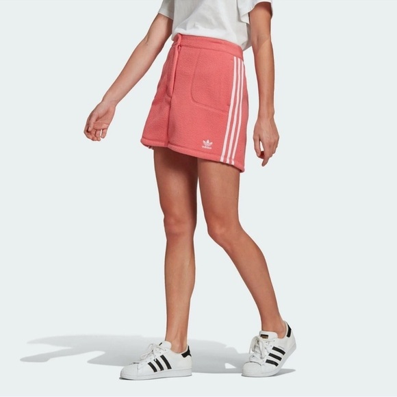 adidas Dresses & Skirts - Adidas fleece skirt in hazy rose. NWT. Size US Large